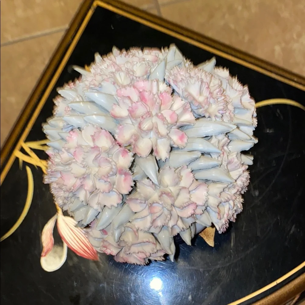 Royal Doulton Blush Pink and Cream Porcelain Floral Arrangement